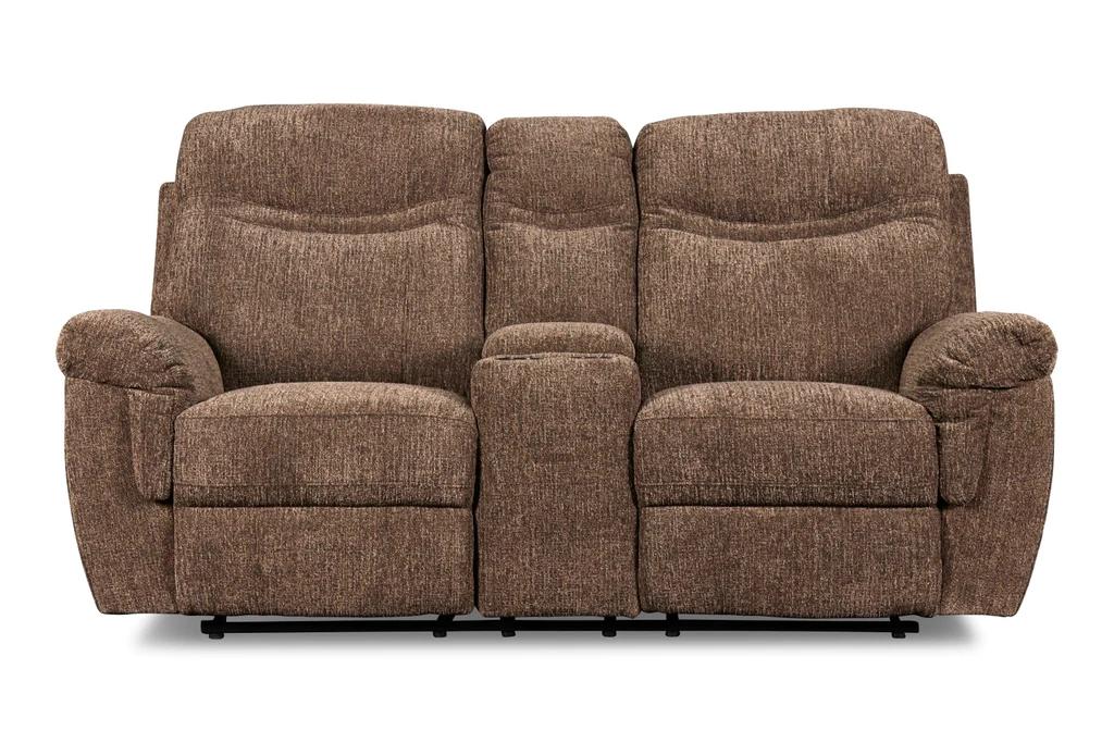 Dual Reclining Brown SOfa